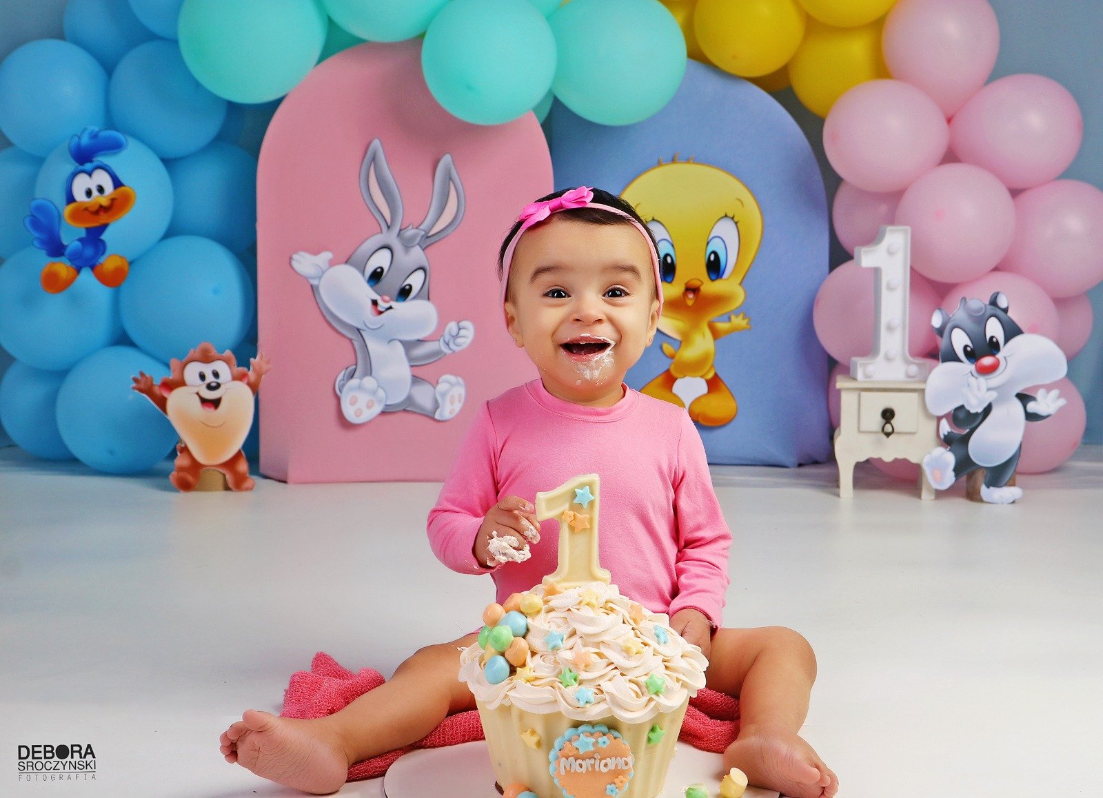 Ensaio fotográfico Smash the Cake para aniversário de bebê. - Foto 1